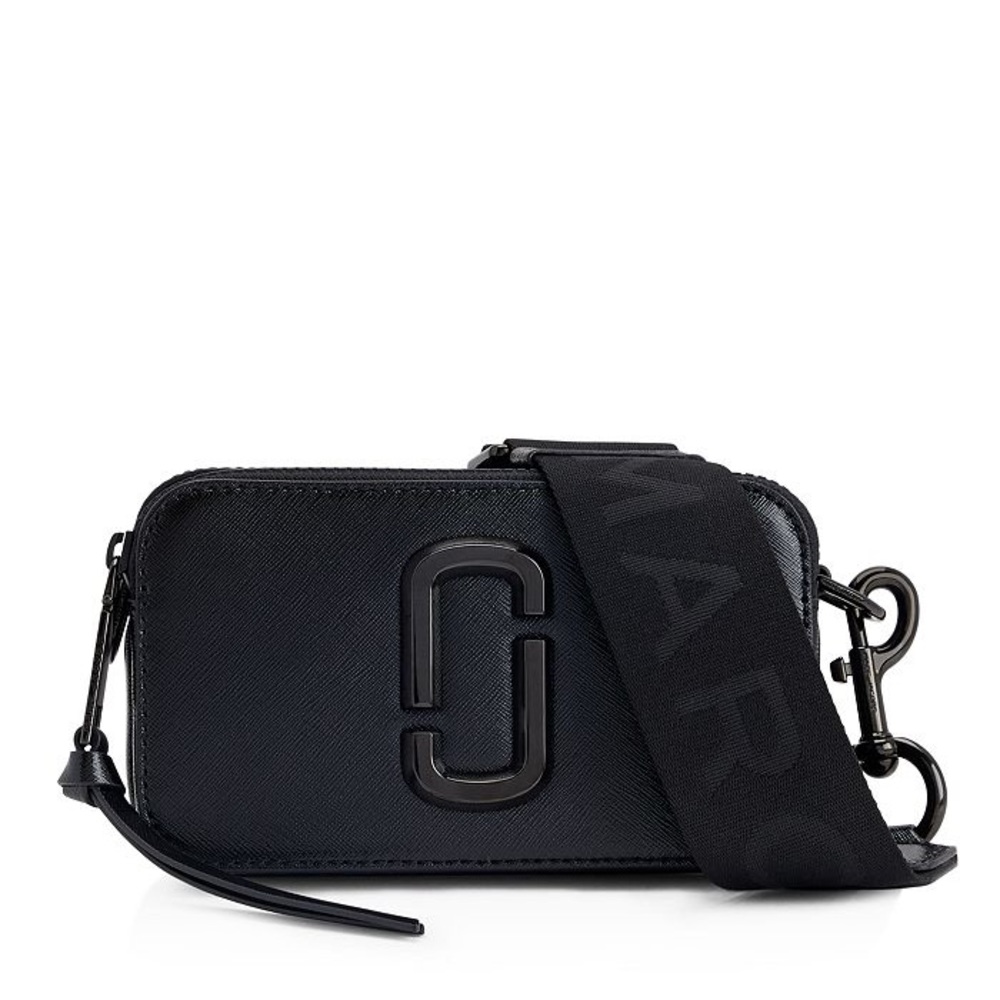 NWT Marc Jacobs the SNAPSHOT Crossbody Bag Black Leather